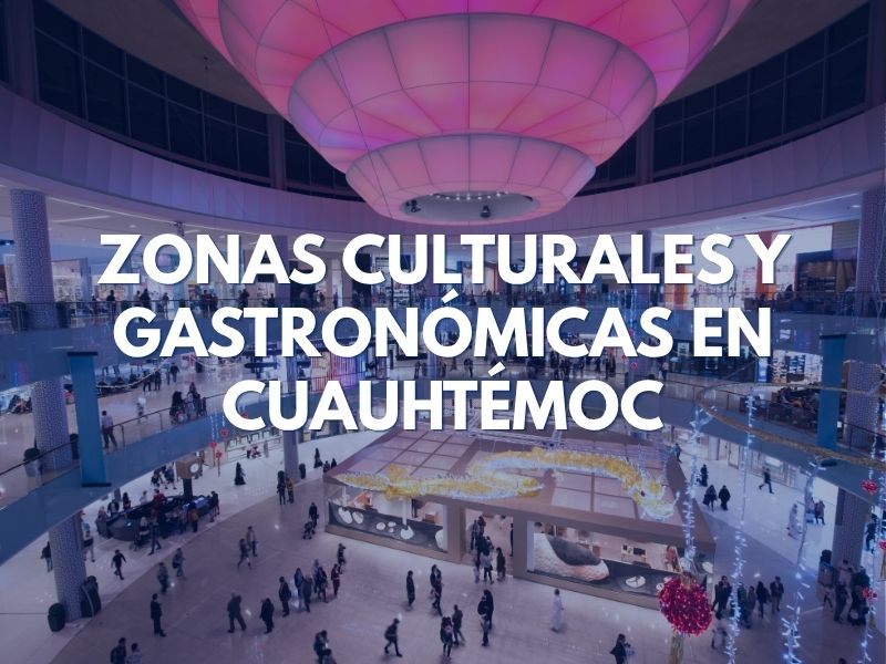 Zonas Culturales y Gastronómicas en Cuauhtémoc