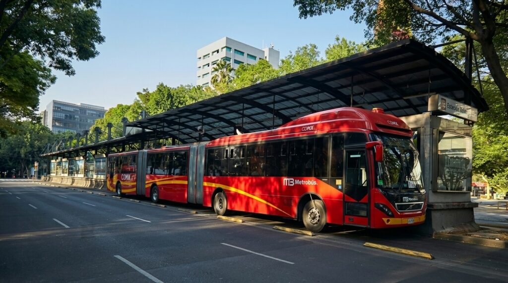 Movilidad en Metrobús para Nápoles y la Del Valle, con Coldwell Banker México destacando su conectividad y acceso rápido en CDMX.