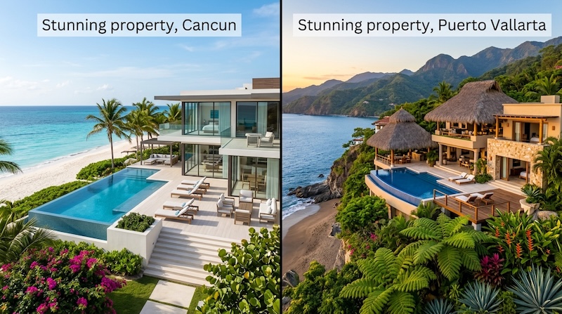Coldwell Banker Mexico showcases beach house markets in Mexico including Riviera Nayarit, Puerto Vallarta, Los Cabos and Puerto Peñasco, with oceanfront villas, gated communities and resort-style inventory.
