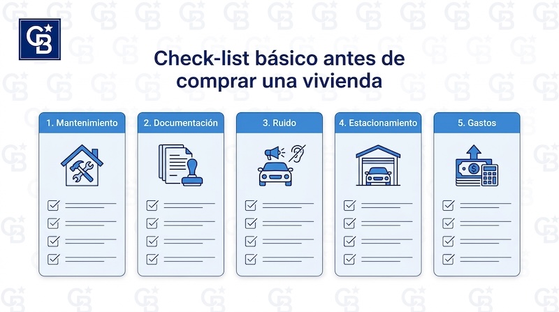 Coldwell Banker México comparte un checklist básico para revisar antes de comprar una vivienda.